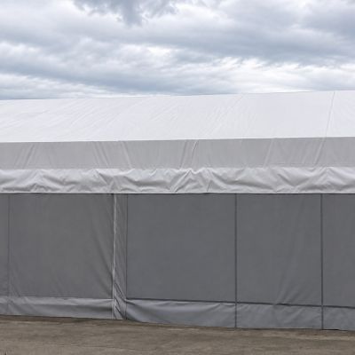 Ремонт тентового ангара с заменой кровельных тентов - фото 3